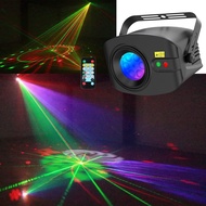 Eloovve DJ Lights Sound Activated, Rave Party Disco Lamp With 48 Patterns Strobe Effect, LED Laser Show Projector For KTV, Club