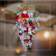 Wall Decorative Pine Bunch with Lights, Hanging Rope CT19 - Rose Pine Bunch
