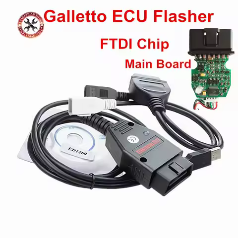 2019 Professional Galletto 1260 ECU Chip Tuning Tool EOBD Programmer ECU Flasher Green PCB FTDI FT23