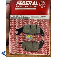 BRAKE PAD FRONT BRAKE PAD SKYWAVE 06435-KPP FEDERAL