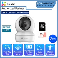 EZVIZ C6N 2K 3MP Full HD Security IP CCTV Camera + SILICON POWER Superior V30 A1 128GB Micro SD Card