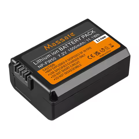 Massate NP-FW50 NP FW50 NPFW50 Battery +Dual USB Charger for Sony A6000 A6300 A6400 A6500 A7R II A7S