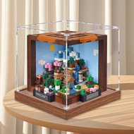[Transparent Display Box] Minecraft Creative Workbench Acrylic Display Box Suitable for Lego 21265 A