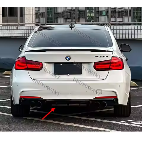 For BMW 3 Series F30 F31 F35 M Sport M Rear Bumper Diffuser Lip Spoiler Car Racing Rear Diffuser Apr