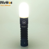 Wurkkos 1PCS สีขาว Diffuser สำหรับ TS10 TS11 TS21 TS22 TS32 FC11 WK03 WK40 วัสดุคอมโพสิตอ่อนนุ่มสดใส