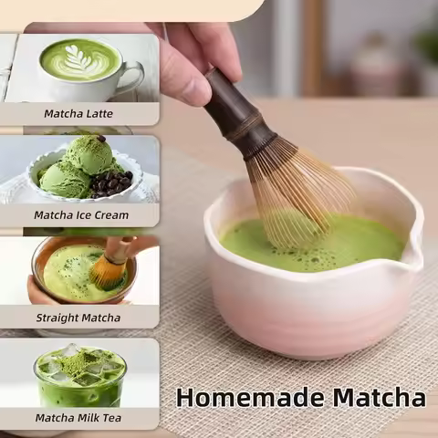 Shin Chasen Handmade Bamboo Matcha Whisk 100% Natural Bamboo Whisk Tea Brush Whisk Mixer Whisker For