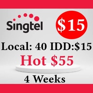 Singtel Ez Hot $55 (Local:$40, IDD:$15)