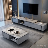 Coffee Table Living Rock TV Cabinet Combination Board Simple 2022 New Style Retractable Small Apartm
