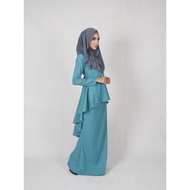 Baju Kurung Leofar Dark Green (PLUS SIZE)