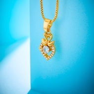 22n Kalung Titanium Wanita Karat Emas Silver Asli Panjang Muda Dan Anti Luntur