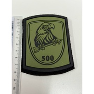 ARMY RUBBER PATCH / RUBBER PATCH 500 / FORMASI 500 / 500 /  EMBROIDERY