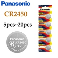 5pcs-20pcs  Panasonic CR2450 Watch Buttom Battery 5029LC ECR2450 BR2450 CR 2450 3V 600mAh Lithium Co