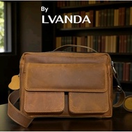 Genuine Leather Sling Bag for Men and Women, Potter Type