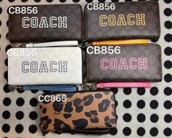 COACH 手拿包 女士長夾 錢包 新款CB856四色出貨，豹紋CB865錢包。尺寸20×10×2。