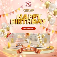Public Gold Bullion Bar PG 0.5g (Au 999.9) - Happy Birthday (New Look)