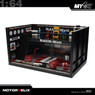 Motorhelix 1/64 場景 RWB Black Theme Garage M90221 MH