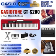 CASIO CT-S200RD 61-Keys Casiotone Portable Keyboard, Bundle Set RED (CTS200 / CTS 200 / CT  S 200 / 