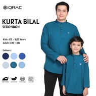 Iqrac Kurta BILAL : Sedondon Anak dan Ayah Cekak Musang Lengan Panjang Kain Premium Comocrepe  Stret