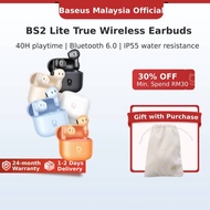 【New Arrivals】Baseus Bass BS2 Lite True Wireless Earbuds 40H playtime Bluetooth6.0 IP55 water resist