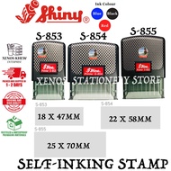 SHINY SELF-INKING RUBBER STAMP AND REFILL INK PAD S851 S852 S853 S854 S855 PREINK CHOP PRINTER PRE I