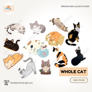 HP Cute Cat Sticker Pack Fullbody Aesthetic Waterproof Laptop BSH Calicohp