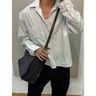 BOXY FORM SHIRT HIGH QUALITY OXFORD FABRIC LONG SLEEVES LIGHT STRIPES CODE 593