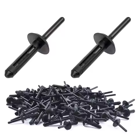 50pcs 6mm Car Bumper Clip Plastic Expansion Blind Rivets For BMW X1 E84 X3 E83 F25 X5 E53 E70 X6 E71
