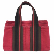 Hermes Hermès SAC TROCA MM HORIZONTAL 紅色帆布男女款托特包