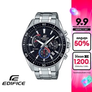 [ของแท้] CASIO นาฬิกาข้อมือผู้ชาย EDIFICE รุ่น EFR-552D-1A3VUDF สายสเตนเลสสตีล สีดำ