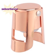Champagne Bottle Stopper Rose Gold Stainless Steel Champagne Sealer Plug Super Powerful Vacuum Seal Reusable Wine Saver