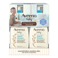 Aveeno Baby Wash &amp; Shampoo Twin Pack( 532ml x 2pcs) Fixed Size
