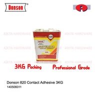 DONSON 820 CONTACT ADHESIVE 3KG FORMICA GLUE HPL GUM YELLOW GLUE