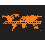 Adventure world map sticker