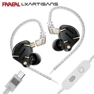 FAAEAL KZ ZS12 Pro 2 Wired Headset 3.5mm/Type-C Plug 1DD + 5BA 10mm Super-Linear Dynamic Driver In-e