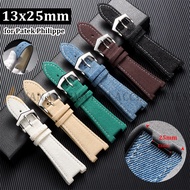 13x25mm Nylon Leather Watch Band for Patek Philippe Nautilus Series 5711 5712 5726 5980 7010G Replac