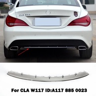 For Mercedes Benz CLA W117 C117 CLA180 CLA220/200 Rear Bumper Spoiler Diffuser Chrome Chromium Trim 