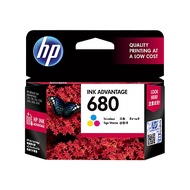 👍Harga Terbaik👍 HP 680 INK TRI-COLOR DAKWAT WARNA PENCETAK PRINTER HP INK CARTRIDGE F6V26AA