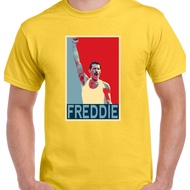 Freddie Mercury Classic Retro Queen Group Band Bohemian Rhapsody T-Shirt Men Cotton