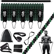 KRIXAM Pilates Bar Kit with Resistance Bands(200lbs), Durable Pilates Bar Kit for Men Women, Portable Pilates Equipment for Home Workouts