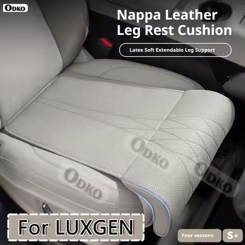 For LUXGEN S3 S5 U5 U6 U7 M7 New Car Seat Rest Cushion Nappa leather Seat Extender Leg Cushion Memor