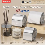 NIIMBOT B21/B1/B3S TRANSPARENT LABEL PRINTING PAPER WATERPROOF NAME STICKER THERMAL LABEL