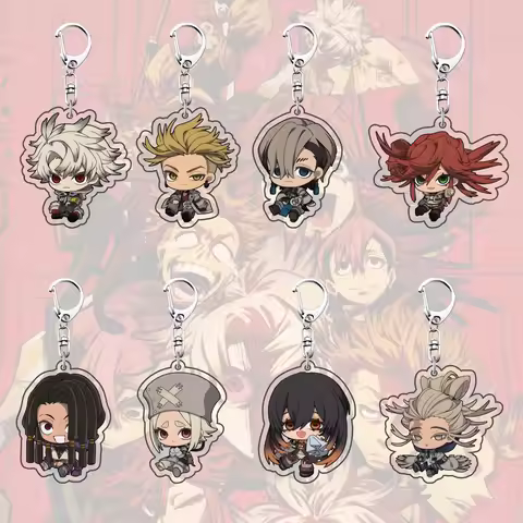 Anime GACHIAKUTA 6 cm Acrylic Cute Character Keychain Rudo Enjin Zanka Backpack Pendant Decoration F