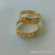 24k gold plated centipede chain ring