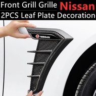 2Pcs Front Side Universal Leaf Plate Decoration Flank Fender Motors Modified Wing Fender Air Guide V