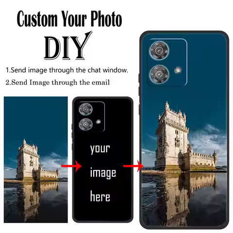 DIY Personalized photos Customized Frosted TPU Case for Motorola Moto Edge 40 Neo 30 Pro 20 Lite 40 