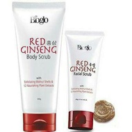 Bioglo Korean Red Ginseng Body Scrub-200g &amp; Bioglo Red Ginseng Facial Scrub 100g