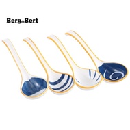 Ceramics Soup Spoons Set of Japanese Soup Spoon Long Handle Soup Spoons for Pho Ramen Noodles Wonton