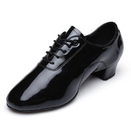 ETXXIHAHA Fashion Brand New Latin Dance Shoes Modern Men's Ballroom Tango Children Man Dance Shoe Black Color Teacher Shoes