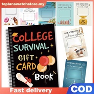 toplan College Student Graduation Gift Card Book 20 Slot Card Organizer Survival Essential Holder fo