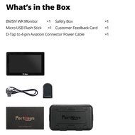 พอร์ตคีย์ BM5 IV BM5IV WR 5.5 ”2000Nits 4K 60P HDMI-เข้ากันได้3G-SDI ช่วงสีกว้างกล้องควบคุมจอภาพในตั